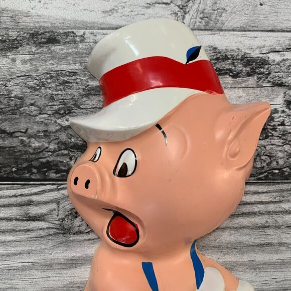 Rare Walt Disney Herstellung Germany 3 Little Pigs Plastic Wall Decor Art 3D - Picture 2 of 7